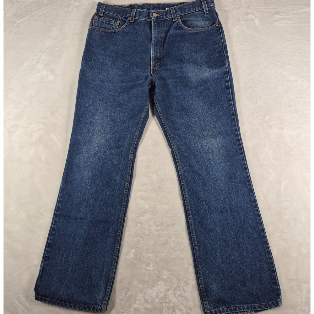 Vintage Levi's 517 Jeans‎ Men's 38x32 Blue Denim Bootcut Casual Made In USA Y2K